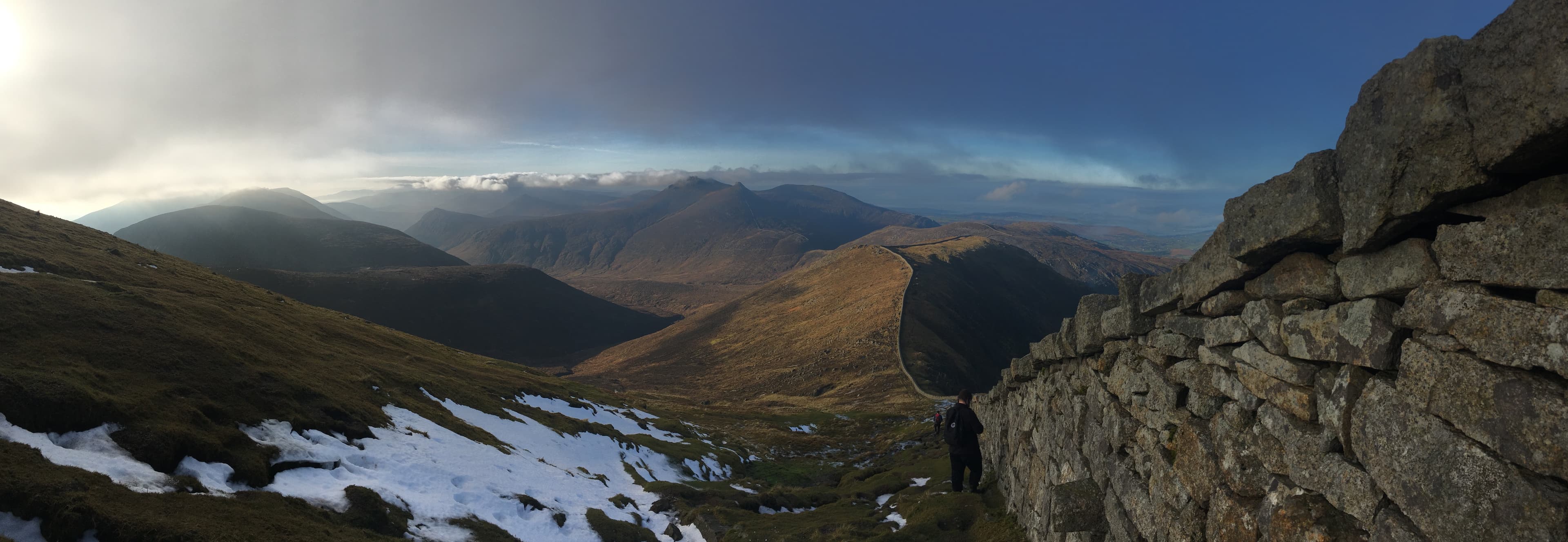 Panorama of the Mourne Mountains