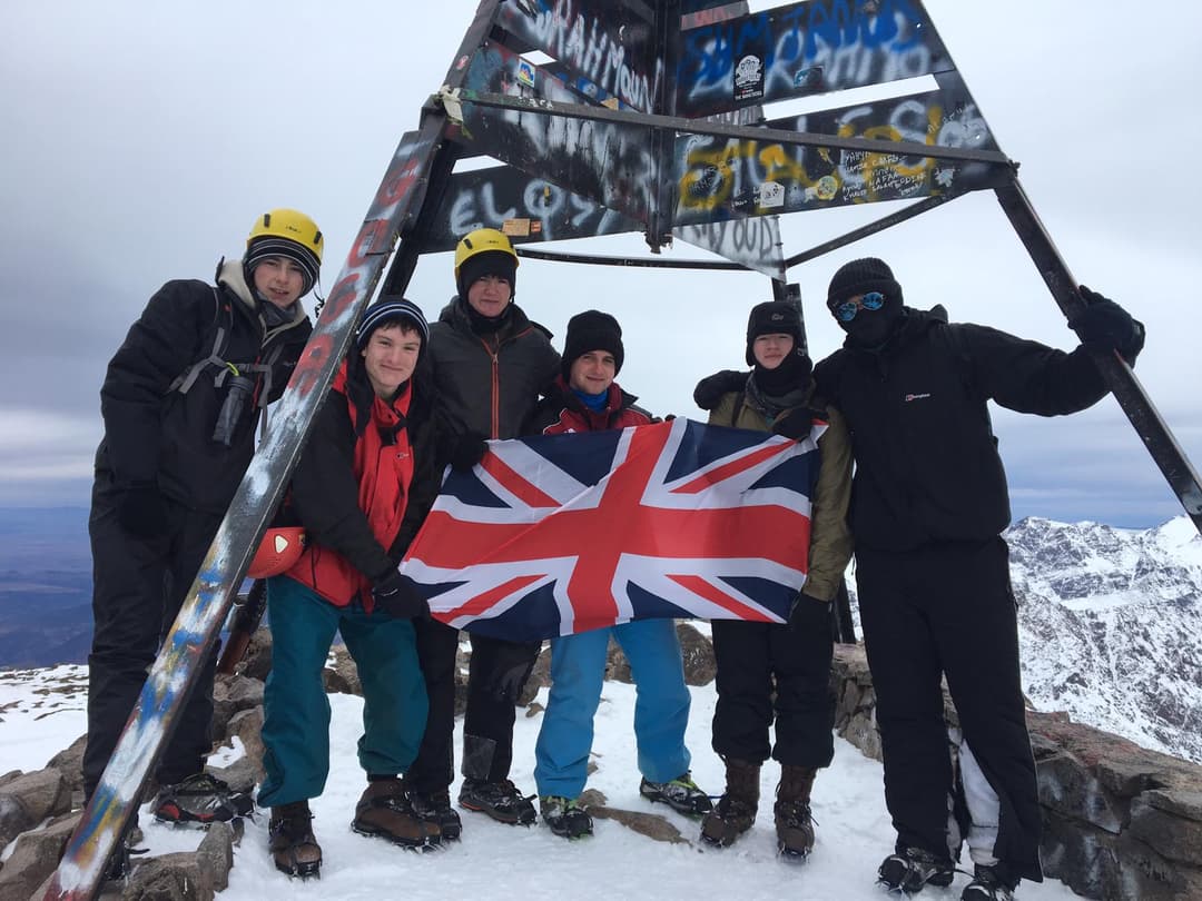 Group at Toubkal summit